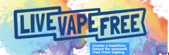 Banner for the Vape Free Initiative